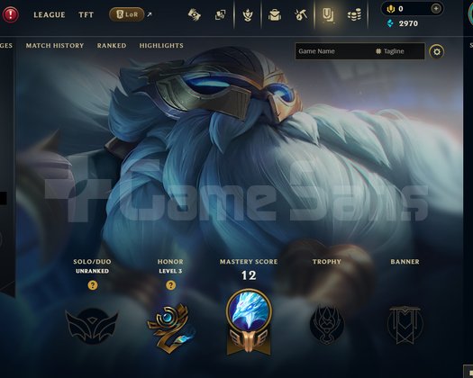 EUW Unranked | 5 Kostüm - 30 Hero | LoL Hesap