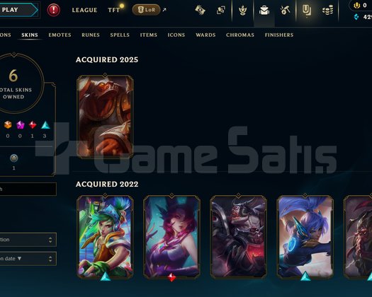 EUW Unranked | 6 Kostüm - 35 Hero | Dereceli Hazır