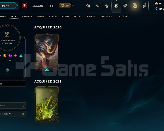 EUW Unranked | 2 Kostüm - 33 Hero | LoL Hesap