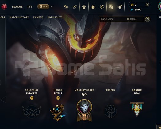 EUW Unranked | 2 Kostüm - 33 Hero | LoL Hesap