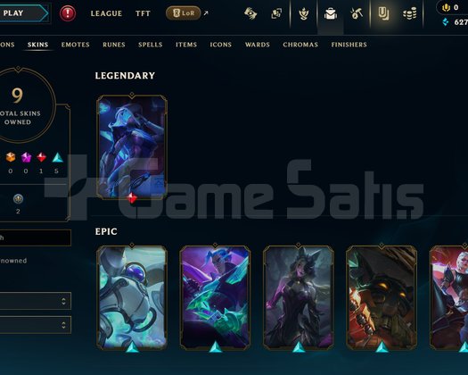 EUW Unranked | 9 Kostüm - 40 Hero | Dereceli Hazır