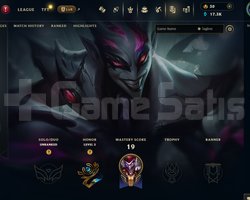 EUW Unranked | 4 Kostüm - 17K Mö | LoL Hesap