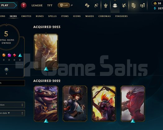 EUW Unranked | 5 Kostüm - 38 Hero | LoL Hesap