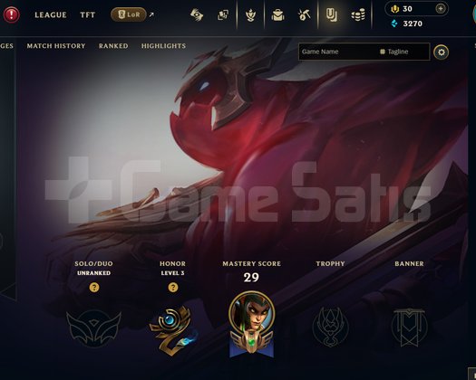 EUW Unranked | 5 Kostüm - 38 Hero | LoL Hesap