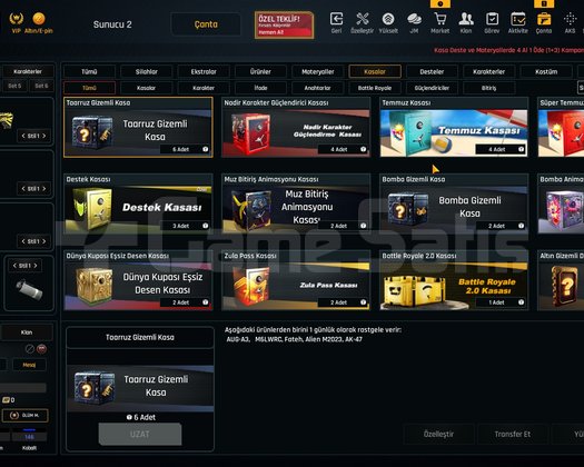 VIP 31K Materyalli 60 Seviye Zula Hesabı