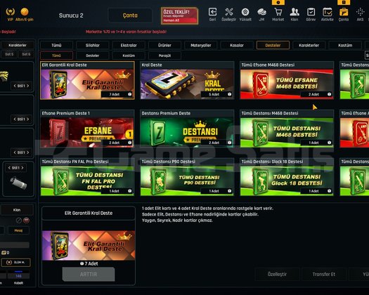 VIP 31K Materyalli 60 Seviye Zula Hesabı