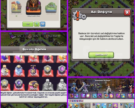 ÜCRETSİZ İSİM!! 2 ARKAPLAN!! 11 KOSTÜM!! TH17 MAX!