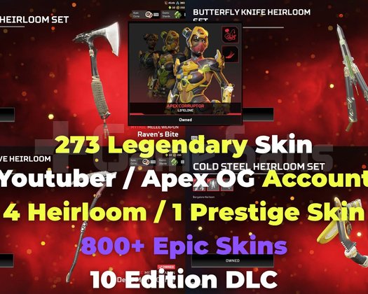 APEX TRDE EŞSİZ! | 5 HEIRLOOM | 270+ LEGENDARY|