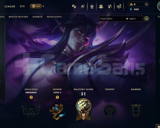 EUW Unranked | 10 Kostüm - 46 Hero | LoL Hesap