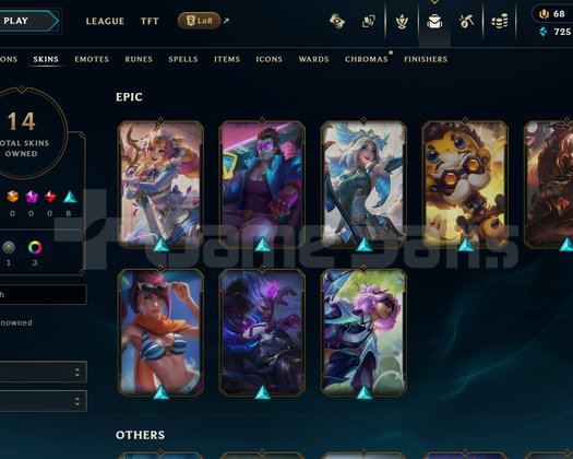 EUW Unranked | 11 Kostüm - 51 Hero | LoL Hesap