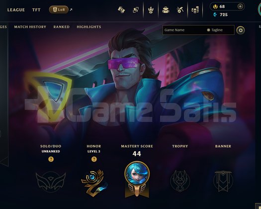 EUW Unranked | 11 Kostüm - 51 Hero | LoL Hesap