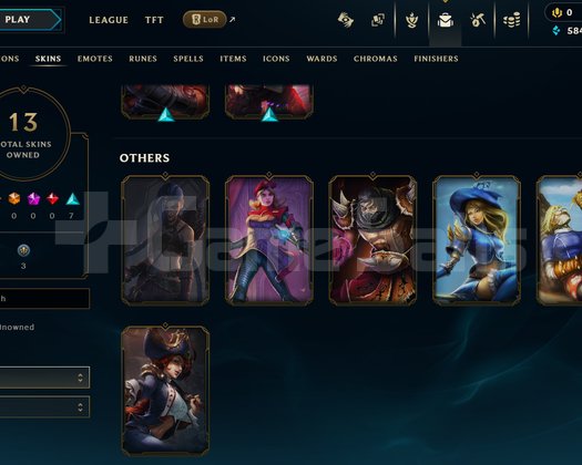EUW Unranked | 13 Kostüm - 39 Hero | LoL Hesap