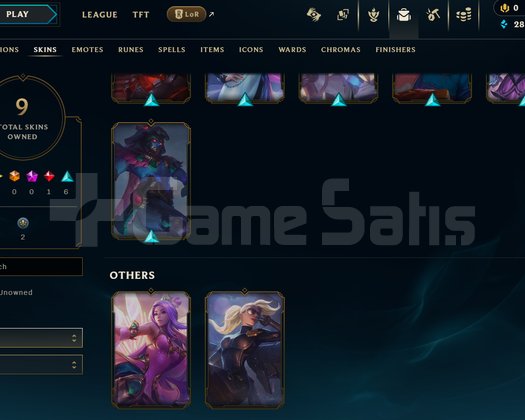 EUW Unranked | 9 Kostüm - 44 Hero | LoL Hesap