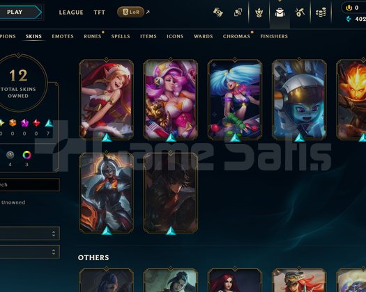 EUW Unranked | 12 Kostüm - 49 Hero | LoL Hesap
