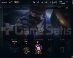 EUW Unranked | 10 Kostüm - 45K Mö | LoL Hesap