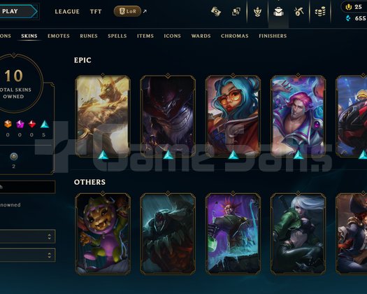 EUW Unranked | 10 Kostüm - 36 Hero | LoL Hesap