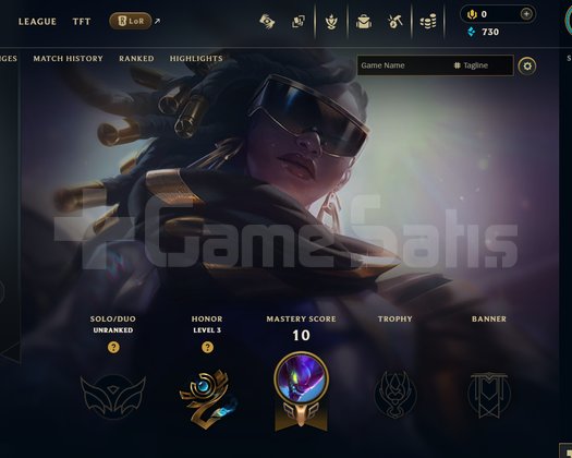 EUW Unranked | 10 Kostüm - 36 Hero | LoL Hesap
