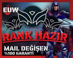 EUW / +30 LVL + RANK HAZIR + BOTSUZ + BAN YEMEZ !