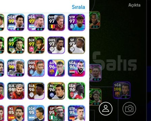 Ortalama bir efootball hesabıdır
