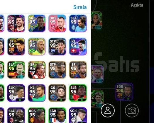 Ortalama bir efootball hesabıdır