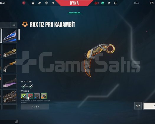 Gold 2 Valorant Hesabı | Detaylı Skin Envanteri