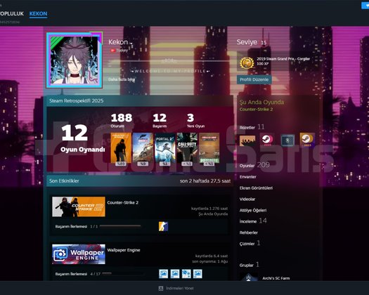 209 OYUNLU DEV HESAP