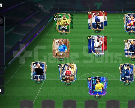 Satılık FC Mobile Hesabı 124 GEN 4-3-3 Atak / Güç
