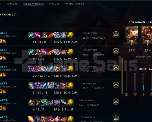UNRANKED DERECELİ HAZIR FRESH 10 WİN NİCK CHANGE
