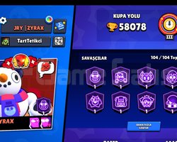 Clash royale hesabıyla beraber satılır kupa deyil
