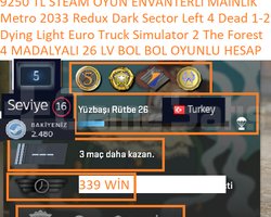 4 MADALYALI 26 LV ETS 2 Dying Light Metro 2033 Red