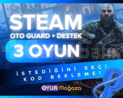 İSTEDİĞİNİZ 3 OYUN + OTO GUARD + GARANTİ