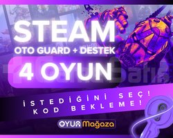 İSTEDİĞİNİZ 4 OYUN + OTO GUARD + GARANTİ