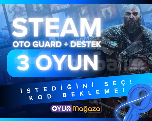 İSTEDİĞİNİZ 3 OYUN + OTO GUARD + GARANTİ