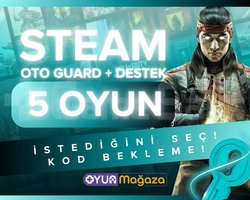 İSTEDİĞİNİZ 5 OYUN + OTO GUARD + GARANTİ