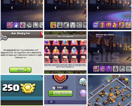 TH18COC |  23BİN TAŞ + 2079 MADALYA FULL DOLU