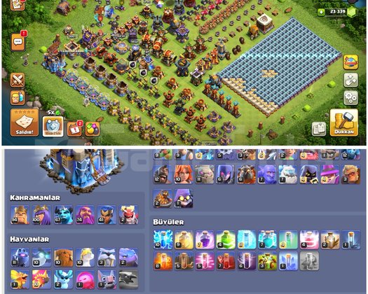 TH18COC |  23BİN TAŞ + 2079 MADALYA FULL DOLU