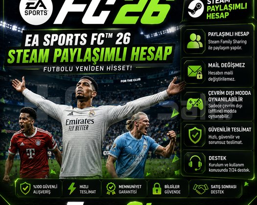 EA SPORTS FC 26 Steam Paylaşımlı Hesap