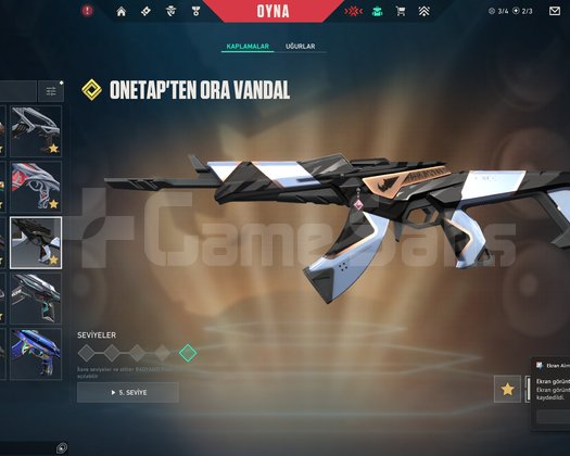 İMMORTAL BETA BOL BIÇAKLI VANDALLI EFSANE HESAP