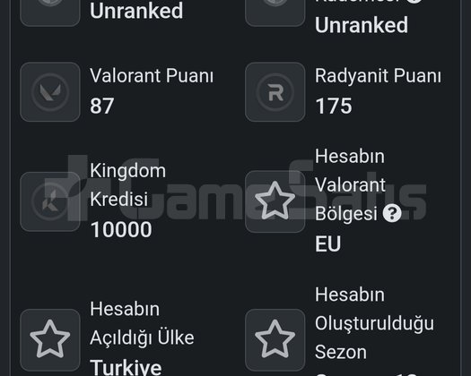 ACİL SATILIK VALORANT HESAP