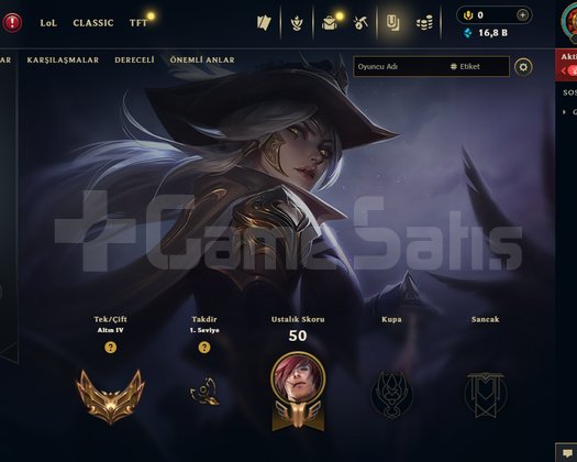 TR GOLD 4 +30 LP GAİN 36 SKIN