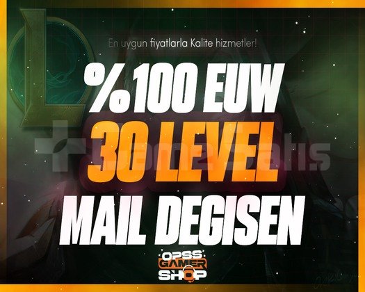 EUW - 30 Level Mail Değişen Hesap!