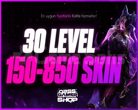 150-850 SKIN + 30 Level | MAİL DEĞİŞEN RANDOM |