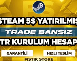 TR+ 5-DOLAR YATIRILMIŞ | TRADE BANSIZ + LİMİT YOK