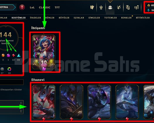 401 LVL + 144 KOSTÜM + 111 HERO + GÜMÜŞ 3 + MAİL!