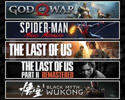 GOW +Miles +TLOU1 +2 +Wukong