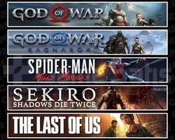 GOW +Ragnarök +Miles +Sekiro +TLOU1