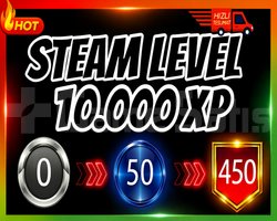 /// STEAM LEVEL BOOST ///10000 XP + HIZLI TESLİMAT