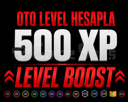 /// STEAM LEVEL BOOST /// 500 XP + HIZLI TESLİMAT