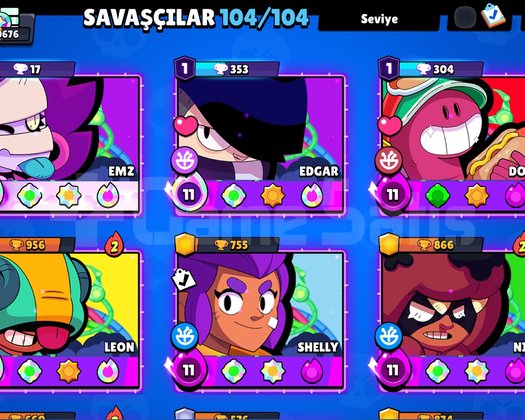Braw Stars + Hayday + Clash of clans hesabı