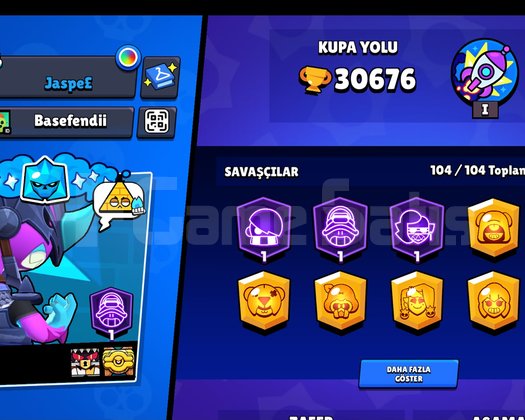 Braw Stars + Hayday + Clash of clans hesabı